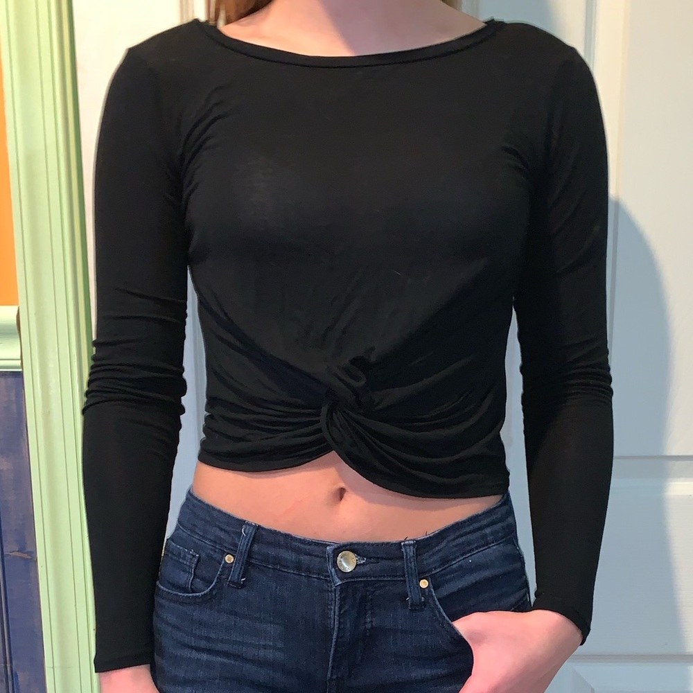 Black Crop Top